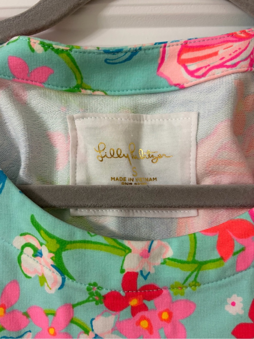 Lilly Pulitzer Cayce Dress “Surf Blue Luscious Lions” Print Small - Picture 4 of 5